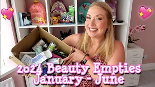 2024 Beauty Empties  Part 1 January to June [upl. by Jennie]