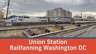 Railfanning Near Washington DC Union Station [upl. by Sauder]