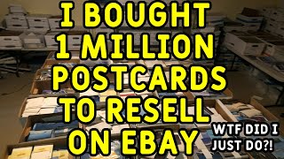 I Bought 1 Million Postcards To Resell On Ebay [upl. by Jedediah]