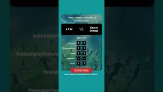 LASK vs Cercle Brugge Today Prediction football predictions bettingtips [upl. by Modeerf]