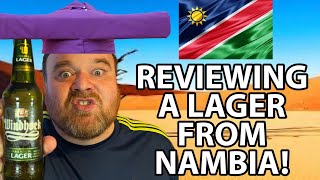 AFRICAN LAGER Windhoek Namibian Lager Review [upl. by Artima]