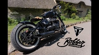 THE IDEAL CROSSBREED Triumph Bobber Black Review [upl. by Citarella573]