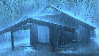 Sleep Instantly with Powerful Rain Sounds amp Loud Thunder Under the Ancient Tent Roof in The Mist [upl. by Hayes]