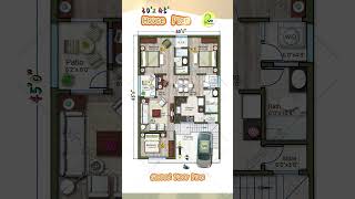 30’× 45’ House Plan with Car Parking 30 by 45 Home Plan 3045 House Design East Facing 3BHK Home [upl. by Artur]