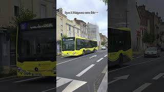 Passage dun Mercedes Citaro hyb en gare de Périgueux cétait la journée patrimoine 😁 [upl. by Bobine316]