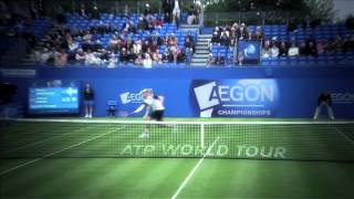 Karlovic Fires Past Hewitt At Queens Club Tuesday [upl. by Chlori]