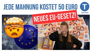 Jede Mahnung kostet 50 Euro EU plant neues Hammer Gesetz [upl. by Mordy]