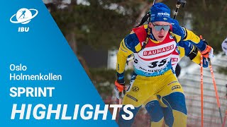 World Cup 2223 Oslo Holmenkollen Men Sprint Highlights [upl. by Nottirb]