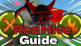 Best Red hive guide after update I Bee Swarm Simulator 2024 I [upl. by Lesnah711]