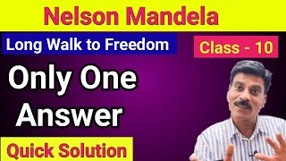 Nelson Mandela  Long Walk to Freedom Summary in hindi Nelson Mandela chapter most questions [upl. by Nanny]