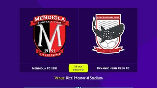 Copa Paulino Alcantara 2023  QF2  Mendiola FC 1991 vs Dynamic Herb Cebu FC [upl. by Enrev]