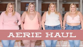 Clothing Haul My First Experience with Aerie  American Eagle [upl. by Yniatirb]