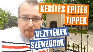 Kerítés építés tippek  Kapu automatika vezetékek szenzorok [upl. by Ibrahim]