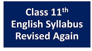 Syllabi Class 11th revised pdf JKBose Cbse changed [upl. by Airotahs182]