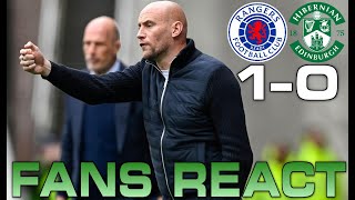 ROBBED HIBS FAN REACT TO THEIR DEFEAT IN GLASGOW RANGERS 10 HIBERNIAN [upl. by Niccolo822]