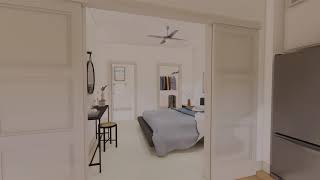 Virtual Staging  A2  One Bedroom Model at Towerview Ballantyne Apartments in Charlotte NC [upl. by Ranique181]