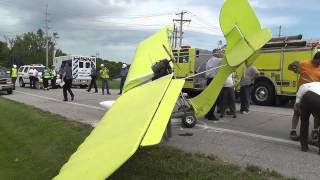 Ultralight Aircraft Crash Landing [upl. by Oler543]