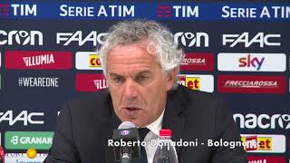 Donadoni commenta Bologna  Roma [upl. by Alvita]