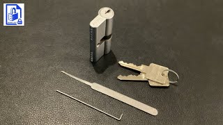 872 Modric Allgood 5 pin Euro Cylinder Lock Picked open with Multipick Lock Pick Tools [upl. by Cotter]