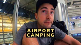 Airport camping pro is back 🇭🇰 [upl. by Oberheim]