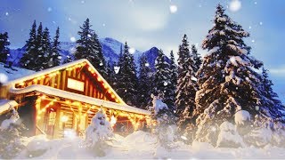 Merveilleuse musique de relaxation relaxante et zen  chalet et neige en hiver F Amathy [upl. by Lekkim393]