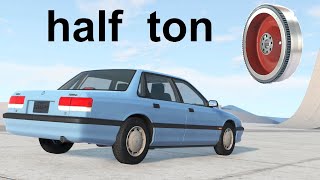 The Heaviest Flywheel Experiment BeamNG Drive [upl. by Ahseei]