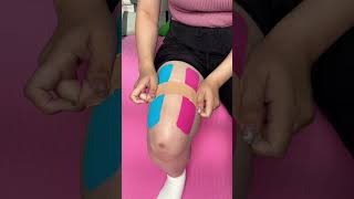 Use kinesiology tape help thigh pain kinesiologytape [upl. by Idell]