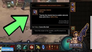 Diablo 3 Crafting Hellfire Ring with Covetous Shen [upl. by Parris]