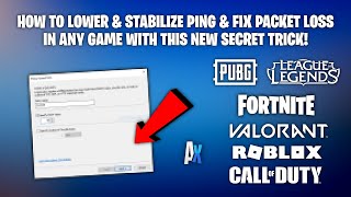 Lower Ping amp Fix Packet Loss In ANY Game With This NEW Trick [upl. by Adnaloy]