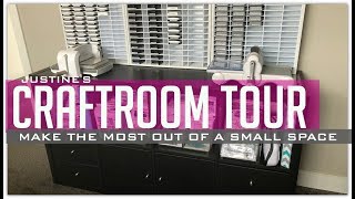 Craftroom Tour 2018 New and Updated [upl. by Ivad624]