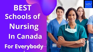 Top 10 nursing schools in canada [upl. by Pat]