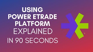 How To Use Power Etrade Platform 2024 [upl. by Disharoon]