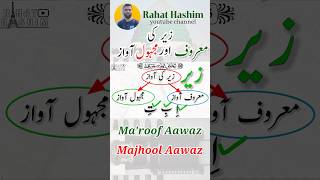 Zer ki Maroof aur Majhul aawaz  زیر کی معروف اور مجہول آواز  rahat Hashim  shorts video [upl. by Jansson517]