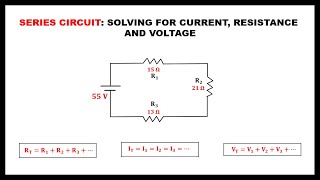 SOLVING SERIES CIRCUIT MADE EASY  CURRENTS VOLTAGE AND RESISTANCE [upl. by Adia5]