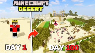 I Survived 100 Days on Desert Only Biome in Minecraft Hindi [upl. by Seagraves]