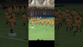 The color guard did a spinning high kick [upl. by Dadirac]