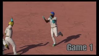 2056 NLDS Game 1  Arizona Indians  California Condors  MLB The Show 22 [upl. by Hayyikaz359]