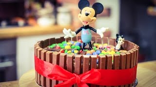 Myszka Minnie Tort Kit Kat MampMs Skittles Nutella Urodzinowy TORT Birthday cake [upl. by Otrebogir65]