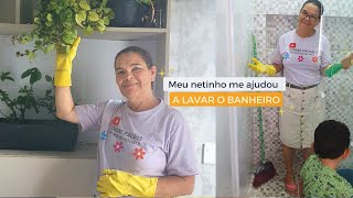 Lavo meu banheiro com box de vidro e espelhão assim🏡  Limpando a varanda para envidraçamento EP 06 [upl. by Corly]