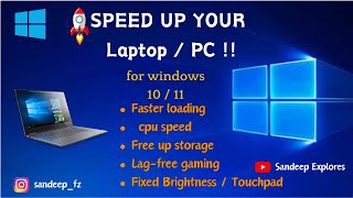 How to speed up windows 10 11 performance [upl. by Ahslek]