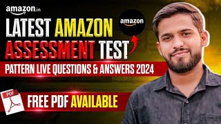 Amazon Assessment Test 2024 Latest Questions amp Answers  Free PDF Download [upl. by Chak]