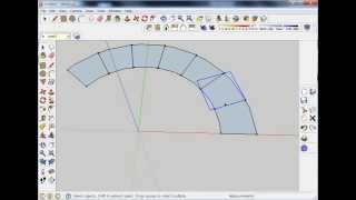 sketchup rotate 와 component 를 사용하여 나선형 원형 계단 만들기 [upl. by Eciened]