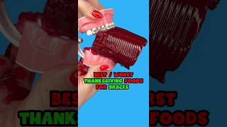 6 BEST and WORST Thanksgiving DINNER foods for braces 👀 braces dinner asmrfood [upl. by Asatan941]