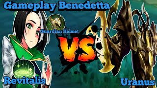 PARAH BANGET KETEMU URANUS DI KEROYOK NGGAK MATI MATI‼️GAMEPLAY BENEDETTA MOBILE LEGENDS [upl. by Esirahs912]