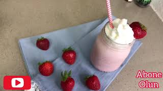 EASY MILKSHAKE RECIPEKOKTEYL HAZIRLANMASIRESEPTIKOKTEYL TARIFI [upl. by Zamir182]