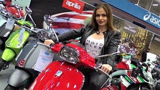 2019 Vespa GTS 300 Super Sport amp Vespa Elettrica at the Moto Expo Sofia [upl. by Jerrilyn]