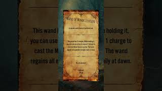 Wand of Minor Illusion DND Magic Item Card [upl. by Nerad]