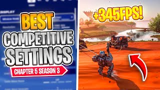 BEST Competitive Settings in Fortnite CHAPTER 5 Season 3 🔧 FPS BOOST Nvidia Settings Colorblind [upl. by Akener]