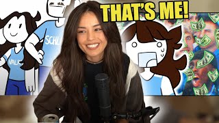 Valkyrae REACTS to Jaidenanimations Mr Beast video [upl. by Ahsia913]