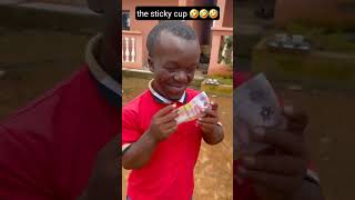 the sticky cup 🤣🤣🤣 funny comedy shorts [upl. by Algernon]